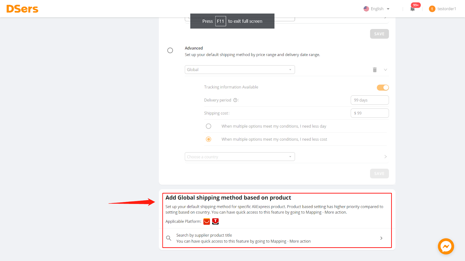 Utilize DSers to Automatically Apply the Best Shipping Method for Dropshipping to Your Orders - Set Unique Shipping Methods for Specific Products - DSers