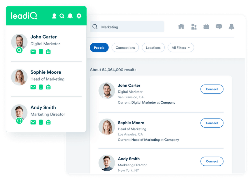 DiscoverOrg competitor, LeadIQ. How do they compare? 